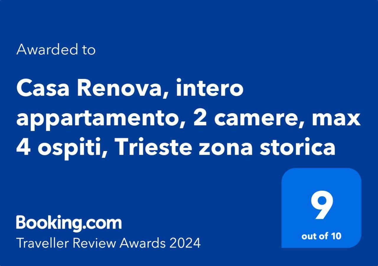 Casa Renova, Intero Appartamento, 2 Camere, Max 4 Ospiti, Trieste Zona Storica Esterno foto